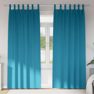Zasłony z zasłonami 2 pcs Turkusowy 260 x 140 cm Poliester Lumarko!