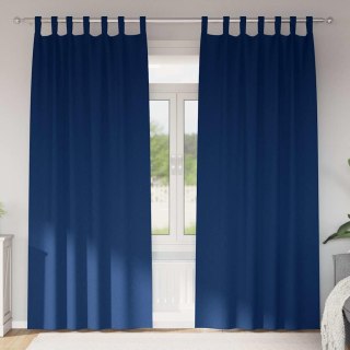 Zasłony z zasłonami 2 pcs granatowy 245 x 140 cm Poliester Lumarko!