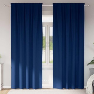 Zasłony z zasłonami 2 pcs granatowy 260 x 140 cm Poliester Lumarko!