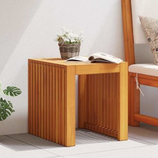Stolik boczny do ogrodu 43x36x40 cm z litego drewna tekowego Lumarko!