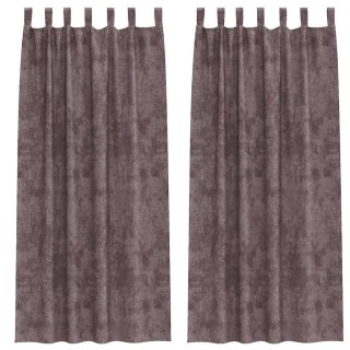 Zasłona z zasłonami 2 pcs Brązowy 260 x 140 cm Aksamit Lumarko!