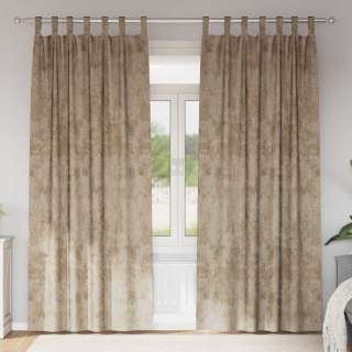 Zasłona z zasłonami 2 pcs szampański 260 x 140 cm Aksamit Lumarko!