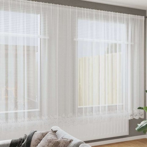 Zasłony z zasłonami Kwiatowy Biały 1200 x 200 cm Poliester Lumarko!