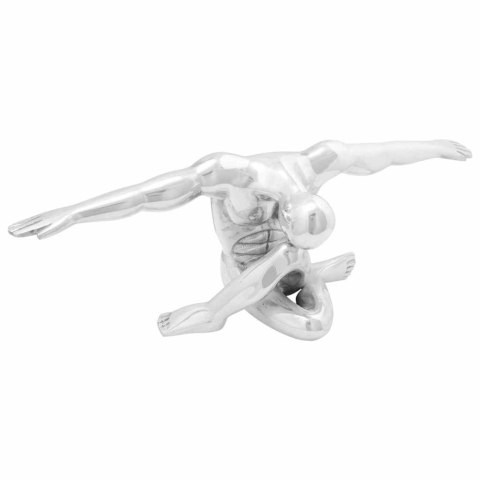 Rzeźba Srebrna 63x20x22 cm Aluminium Myślący Człowiek Lumarko!