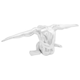 Rzeźba Srebrna 63x20x22 cm Aluminium Myślący Człowiek Lumarko!