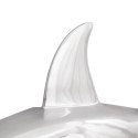 Rzeźba rekina Srebrna 68x20x24 cm Aluminium Lumarko!