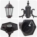Stojak Na Latarnie Ogrodowe 2-Lampa E27 Brązowy 235 cm Aluminiowy Lumarko!