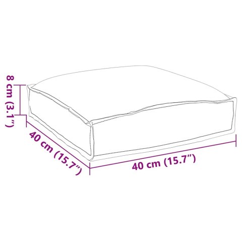 - 4 poduszki na palety do siedzenia w zielony liściasty wzór, 40 x 40 x 8 cm, materiał Oxford. Lumarko!