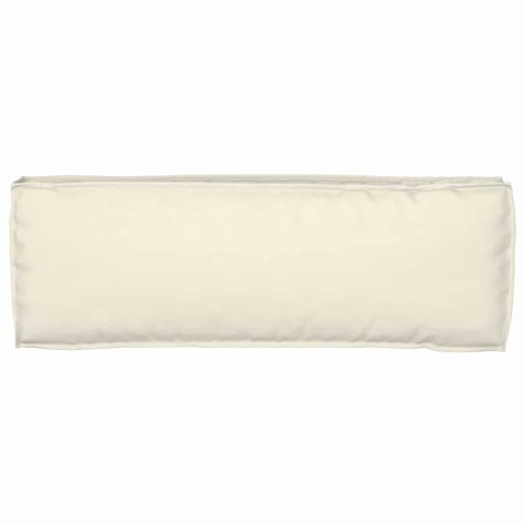 Kremowa poduszka na paletę do ławki, 120 x 40 x 8 cm, z tkaniny Oxford Lumarko!