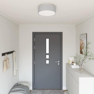 Lampa sufitowa wpuszczana szara Ø 38 cm z tkaniny E27 Lumarko!