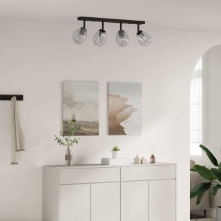 Lampa sufitowa z regulowanym abażurem szklanym Anthracite E27 Lumarko!