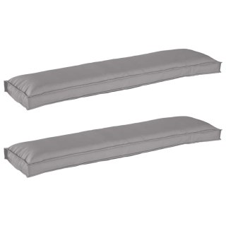 Zestaw poduszek na paletę 2 pcs Szary 150 x 40 x 8 cm Lumarko!