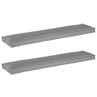 Zestaw poduszek na paletę 2 pcs Szary 180 x 40 x 8 cm Lumarko!