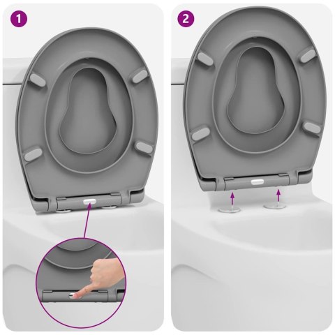 Toaleta rodzinna z siedziskiem dla dzieci Szybkie uwolnienie Duroplast Lumarko!