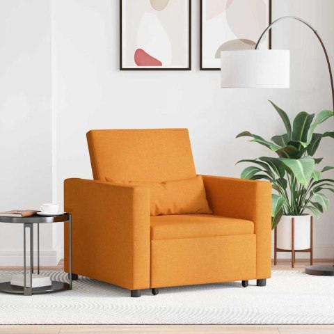 3-w-1 Rozkładana Sofa Jednoosobowa Żółty Ciemny Materiał Lumarko!