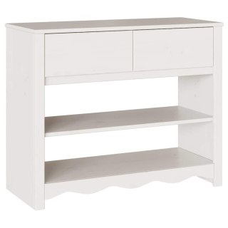 Stół konsolowy "DRAMMEN" Biały 89,5x37x73 cm Solidne drewno sosnowe Lumarko!