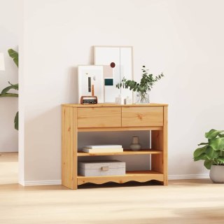 Stolik Konsolowy "DRAMMEN" 89,5x37x73 cm z Litego Drewna Sosnowego Lumarko!