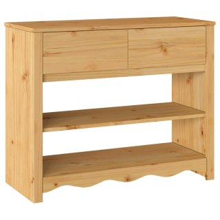 Stolik Konsolowy "DRAMMEN" 89,5x37x73 cm z Litego Drewna Sosnowego Lumarko!
