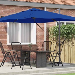 Niebieski Parasolek Cantilever Roma 352x251x260 cm, Aluminium Lumarko!