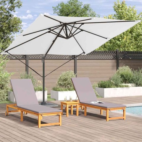 Ogromny Parasol Roma Beżowy 286x285x265 cm z Aluminium Lumarko!