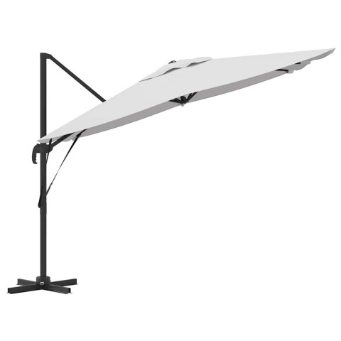 Ogromny Parasol Roma Beżowy 286x285x265 cm z Aluminium Lumarko!