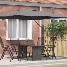 Parasol Cantilever Roma Antracytowy 286x285x265 cm Aluminiowy Lumarko!