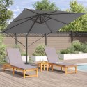 Parasol Cantilever Roma Antracytowy 286x285x265 cm Aluminiowy Lumarko!