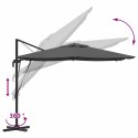 Parasol Cantilever Roma Antracytowy 286x285x265 cm Aluminiowy Lumarko!