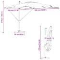 Parasol Cantilever Roma Antracytowy 286x285x265 cm Aluminiowy Lumarko!