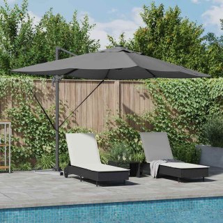Parasol Cantilever Roma z LED-ami, antracytowy, 352 x 251 x 265 cm, aluminiowy Lumarko!