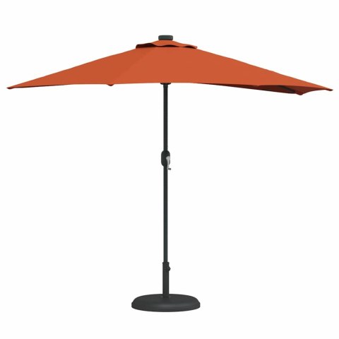 VidaXL Parasolka ogrodowa 294 x 150 x 224 cm Poliester i Stal terakota