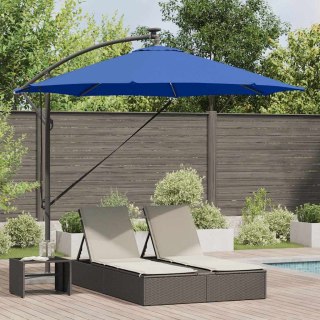 VidaXL Parasol plażowy 294 x 294 x 248 cm Poliester i aluminium