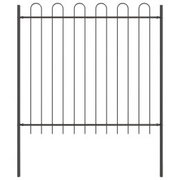 Ogrodzenie Ogrodowe Szary 1.7 x 1.5 m Stal Malowana Proszkowo Lumarko!