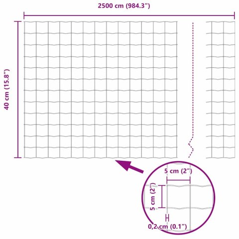 Euro Płot 0.4x25 m stal ocynkowana Lumarko!