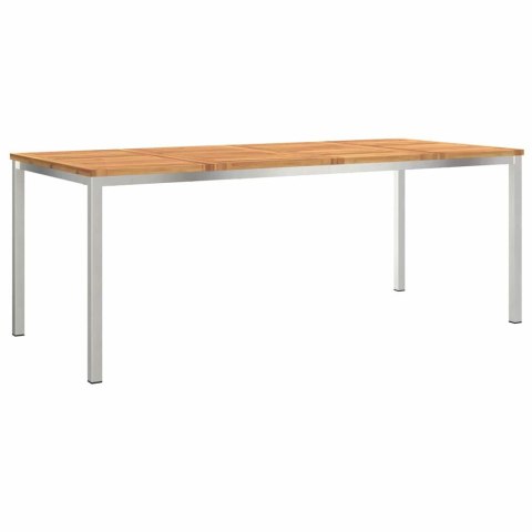 Stół do jedzenia na zewnątrz Brązowy lite drewno akacjowe Lumarko!