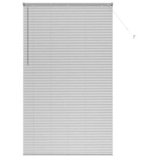 Żaluzja wenecka srebrny 220 x 130 cm 25 mm Aluminium