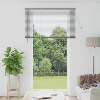 Żaluzja wenecka srebrny 220 x 135 cm 25 mm Aluminium