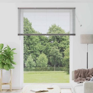 Żaluzja wenecka srebrny 220 x 155 cm 25 mm Aluminium