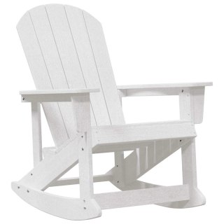 VidaXL Fotel bujany Adirondack Biały 92 x 73,5 x 92 cm HDPE