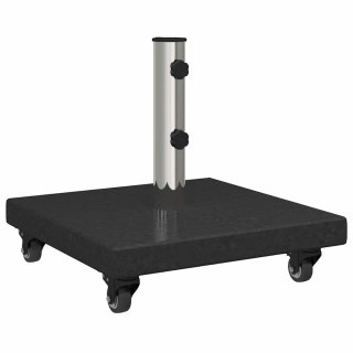 Podstawa na parasol z kółkami do słupków Ø38/48mm, czarny granit, 30kg, kwadratowa. Lumarko!