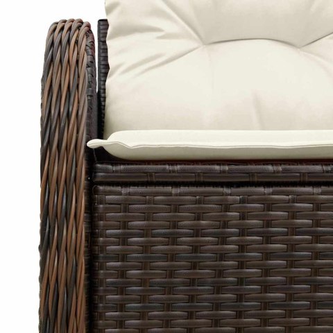 Sofa Ogrodowa z poduszką Brązowy 121 x 62 x 69cm polirattan Lumarko!