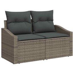 Sofa Ogrodowa z poduszką Szary 123 x 62 x 69cm polirattan Lumarko!