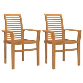 VidaXL Krzesło jadalniane 2 pcs Brązowy 62 x 55 x 94 cm