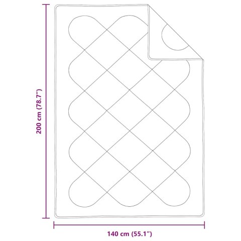 Koce i kołdry Biały 140 x 200 cm Mikrofibra Lumarko!