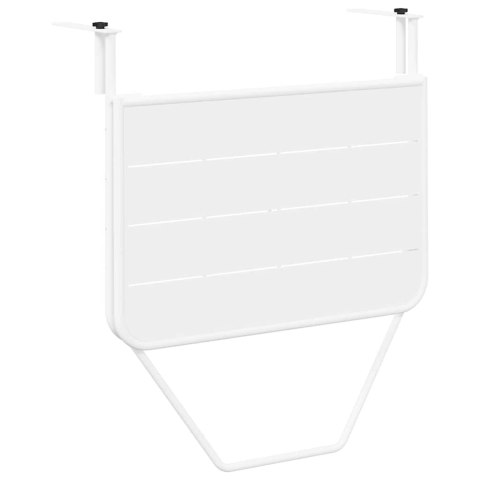Składany stół balkonowy, biały, 60x40 cm, stal Lumarko!