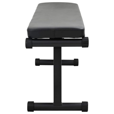 Składana ławka treningowa 100 kg Czarna 107x27x41 cm Stal Lumarko!