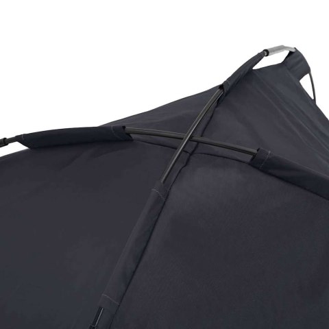 Czarne XL podwyższone legowisko dla psa z zdejmowanym dachem ze stali Lumarko!