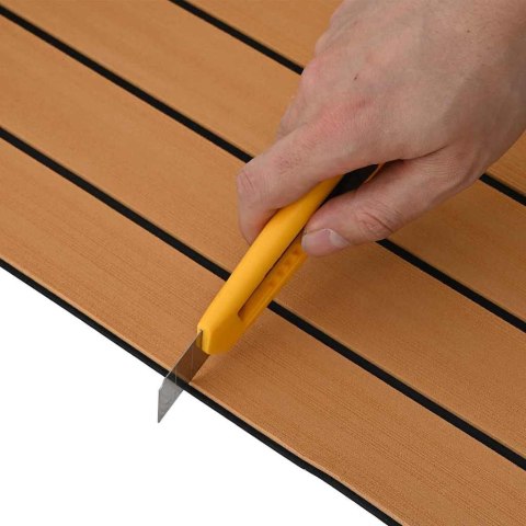 Podłoga do łodzi Samoprzylepna Brązowa i Czarna 240x60 cm Pianka EVA Lumarko!