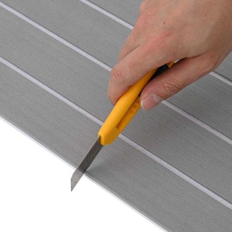 Podłoga łodziowa Samoprzylepna Jasnoszara i Biała 240x60 cm EVA Foam Lumarko!