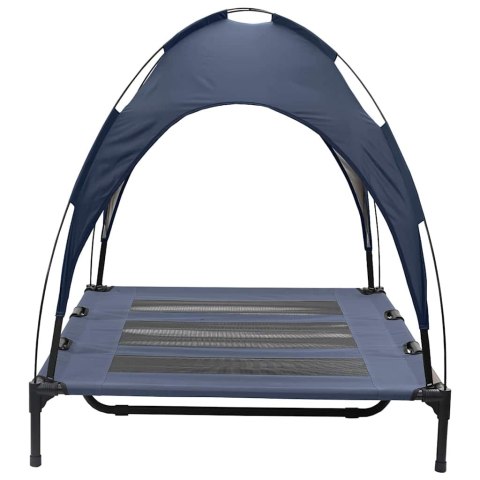 VidaXL Legowisko dla psa Granatowy 122 x 93 x 106,5 cm Stal